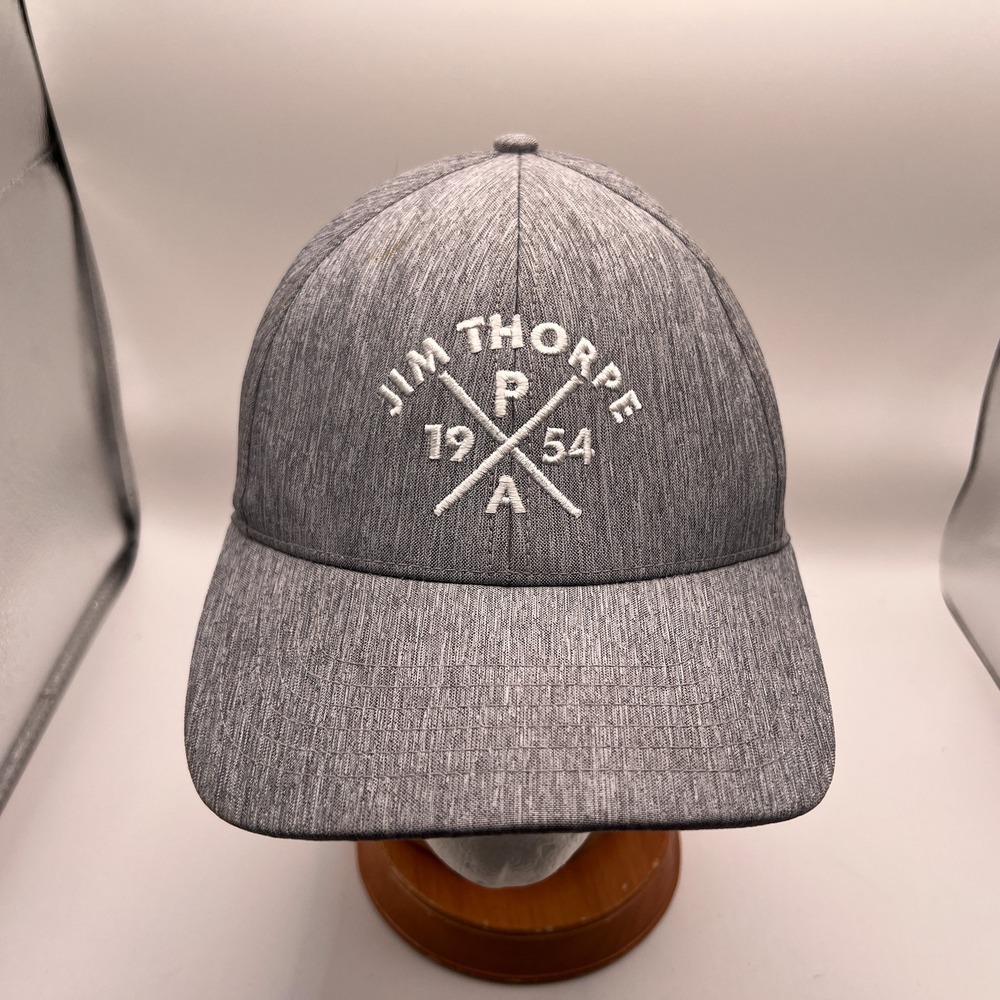 Fahrenheit Headwear Jim Thorpe PA 1954 Gray Heather Adjustable Baseball Hat Cap